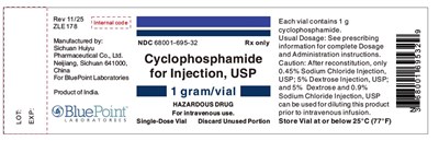 Vial Label- Cyclophosamide For Injection 1g/vial (Vial Container Label 1g)